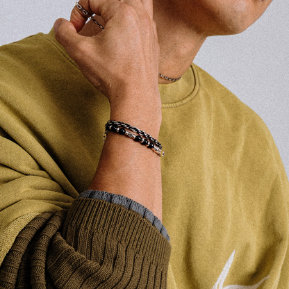 Layered Onyx Bracelet