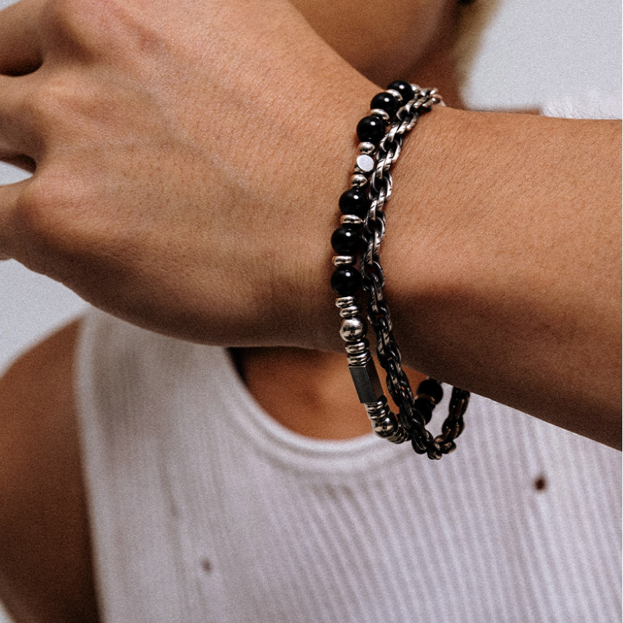 Layered Onyx Bracelet
