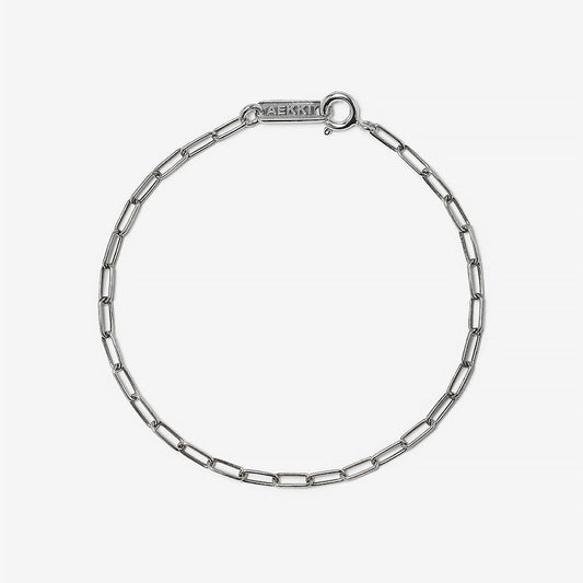 Slim Long Link Bracelet