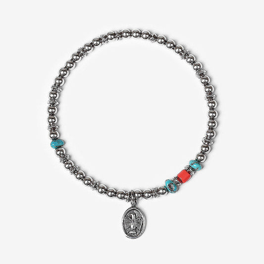 Ethnic Plot Turquoise Bracelet